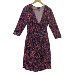 Laundry By Design Printed Faux Wrap Dress